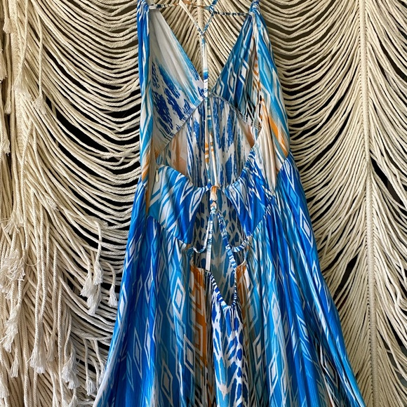 Lani Maxi Dress Tie Dye High Low sz M - Picture 8 of 13